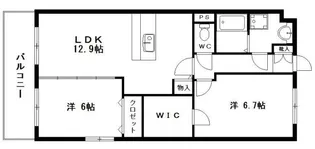 グランストーク上伝馬【3階】の間取り