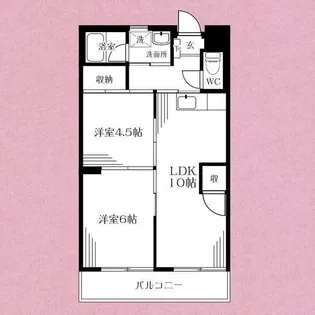メゾン市川【3階】の間取り
