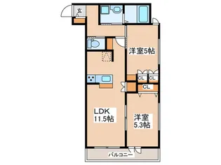 Villetta茅ヶ崎【2階】の間取り
