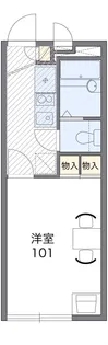 レオパレスマーブル代継【1階】の間取り