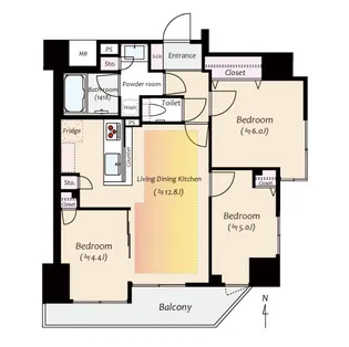 ルネサンス元浅草【6階】の間取り