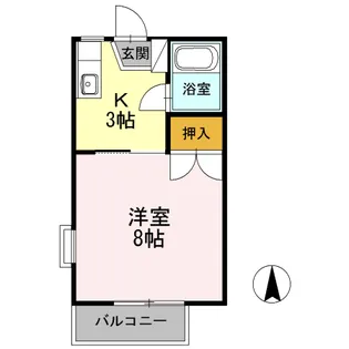 シーサイドハイツ松井A【2階】の間取り