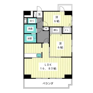 CITYパル【10階】の間取り