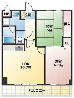 ルミエール【4階】の間取り