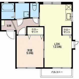 ディアスフェリセス B棟【2階】の間取り