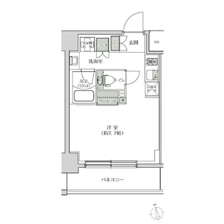 ルブリカント アラカワ ベース【9階】の間取り