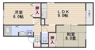 セジュール浜野B棟【1階】の間取り