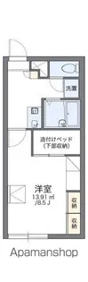 レオパレスKINAMI【1階】の間取り