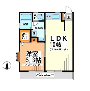 シャトレー【2階】の間取り