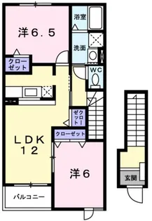 ベルパストラーレ【2階】の間取り