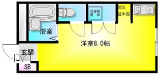 ブルージェつばき【2階】の間取り