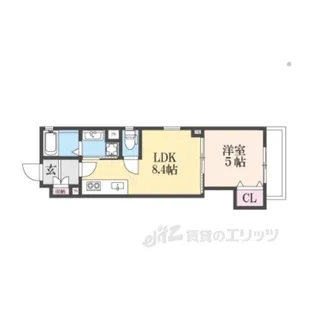 クリエオーレ牧野本町【2階】の間取り