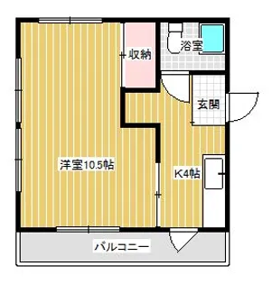 神宮Nコーポ【3階】の間取り