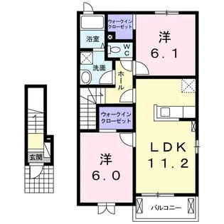 フラン・コリーヌIV【2階】の間取り