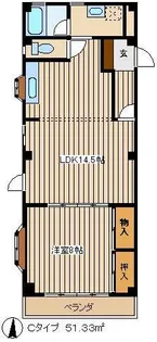 シャローム東町【2階】の間取り