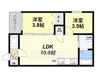 I maison Rhodon【2階】の間取り
