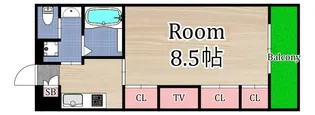 HANATEN EAST【1階】の間取り