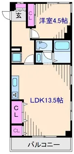 WOODBELLマンション【3階】の間取り