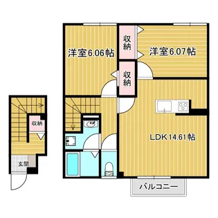 アインスベルグ【1階】の間取り