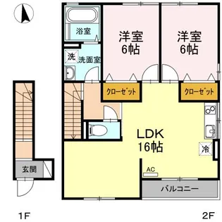 プロムナード’07 A棟【2階】の間取り