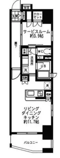 フォレシティ神田多町【7階】の間取り