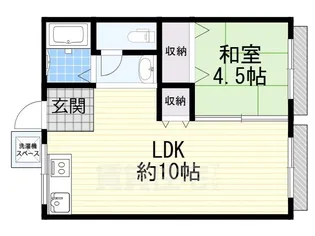 竹の華ハイツ【1階】の間取り