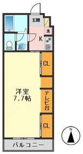 アセット一之江【2階】の間取り