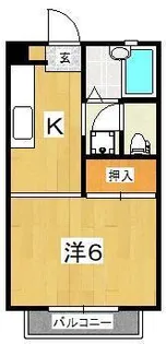 メゾンOKUTSU B【2階】の間取り