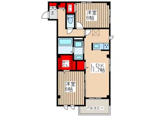 solana桜街道【1階】の間取り