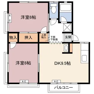 たつきハイムD【2階】の間取り