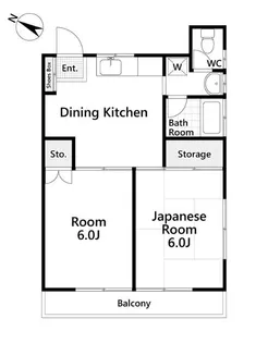 東町コーポ【2階】の間取り