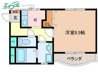ロイヤルガーデン【1階】の間取り