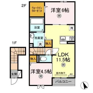 Felicitta【2階】の間取り