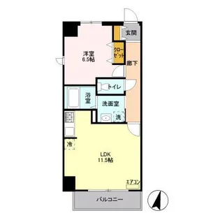 ドゥ セードル【5階】の間取り