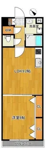ドエル宇田川【1階】の間取り