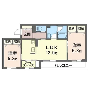 オリーブ【3階】の間取り