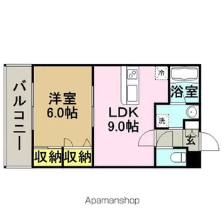 アミティエ美野島【5階】の間取り