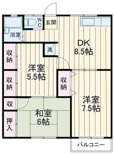 すまいるJOY【1階】の間取り