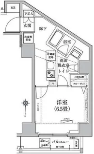 アイルカナーレ門前仲町【2階】の間取り