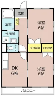 ハイツふじもと【2階】の間取り
