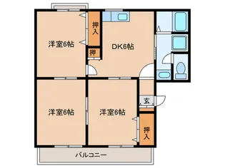 メゾン・ド・ヴィラージュ【2階】の間取り