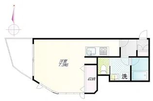 フォルトゥーナヒルズ白金【2階】の間取り