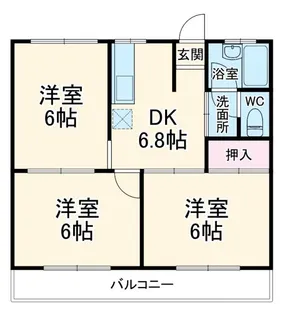 コーポブランカ【2階】の間取り