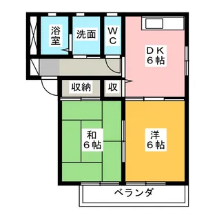 プチ リヴェール東町【1階】の間取り