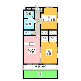 マエストロ伊勢【1階】の間取り