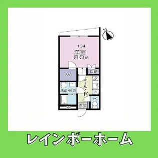 La vie AKEHARA【1階】の間取り