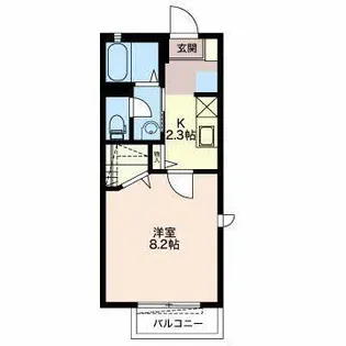 クレストヒルズII【1階】の間取り
