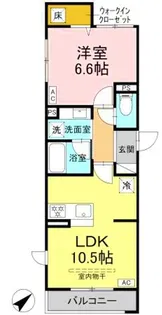 D Bless中野島【1階】の間取り