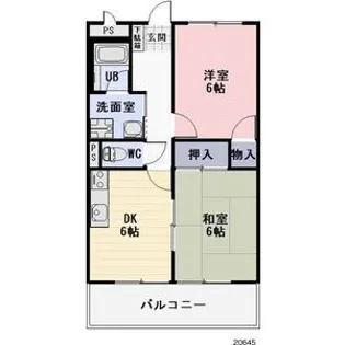 サンサープラスII【2階】の間取り
