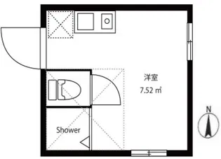 フェリスホワイト【1階】の間取り